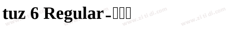 tuz 6 Regular字体转换